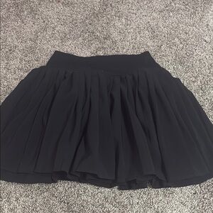 Aerie Black Skater Mini Skirt